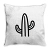 minimalistic cactus Throw Pillow