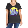 dead bat dad Ladies Curvy T-Shirt