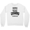driver picks the music passenger shuts his cakehole Crewneck Sweatshirt