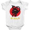 love ninja monkey banana Baby Bodysuit