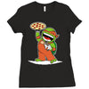 michelangelo's pizza Ladies Fitted T-Shirt