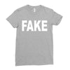 fake Ladies Fitted T-Shirt