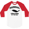 narwhal whale 3/4 Sleeve Shirt