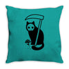 grim kitty Throw Pillow