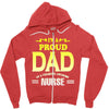 proud dad nurse Zipper Hoodie