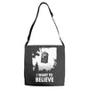 i want to believe Adjustable Strap Totes