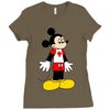 mickey with canada Ladies Fitted T-Shirt