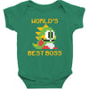 World's Best Boss Mario Baby Bodysuit