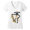 shaun the skater Women's V-Neck T-Shirt