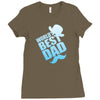 World's Best Dad Ever Ladies Fitted T-Shirt