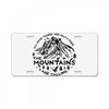 the mountains License Plate