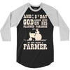 the 8th day god made farmers 3/4 Sleeve Shirt