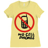 no cell phones Ladies Fitted T-Shirt