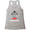 proud grandma graduate 2018.. Racerback Tank
