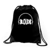 bargain loud records Drawstring Bags