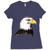 bald eagle Ladies Fitted T-Shirt