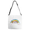 You're Looking At A Rainbow Adjustable Strap Totes