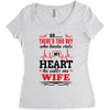 There's This Boy Who Stole My Heart He Calls Me Wife Women's Triblend Scoop T-shirt