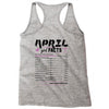 April Girl Facts Aries Racerback Tank
