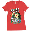snore loops Ladies Fitted T-Shirt