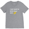 i just want to drink beer and brick V-Neck Tee