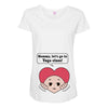 Mommy, Let's Go to Yoga Class! Maternity Scoop Neck T-shirt