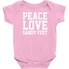peace. love. sandy feet. Baby Onesie
