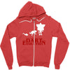 dart evolution stranger dustin tv show Zipper Hoodie