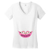 Two Peas In a Pod Twin Baby Girls Women's V-Neck T-Shirt