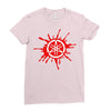 red logo Ladies Fitted T-Shirt