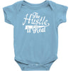 the hustle is real Baby Bodysuit