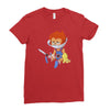 lion ow Ladies Fitted T-Shirt