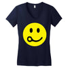 skydiving face Women's V-Neck T-Shirt