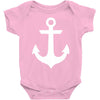 anchor black sailor vintage style navy nautical Baby Onesie