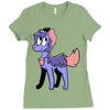 yorkie palette custom Ladies Fitted T-Shirt