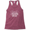 what an awesome uncle looks like Racerback Tank