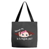 August Peeking Out Baby Girl Tote Bags