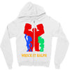 wreck it ralph silhouette Zipper Hoodie