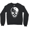 yin yang skull (2) Crewneck Sweatshirt