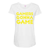 Gamers Gonna Game Maternity Scoop Neck T-shirt