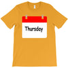 title of day of the week sunday thursday day of the week T-Shirt