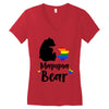 mama bear gay pride Women's V-Neck T-Shirt