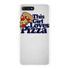 this girl loves pizza iPhone 7 Plus Case