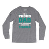 proud dad of a freaking awesome teacher. father's day gift for dad. Long Sleeve Shirts
