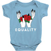 equality white Baby Bodysuit