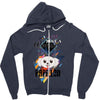 who loves papillon Zipper Hoodie
