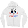 kirby gamer geek snes Zipper Hoodie
