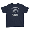 fitness fit taco in my mouth funny food eating healthy exercise gym Youth Tee