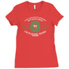 in my head i'm playing rugby Ladies Fitted T-Shirt