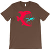monster fish eats diver T-Shirt